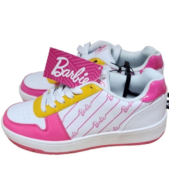 Barbie Tennis Shoes NWT Authentic Barbie Logo Sneackers - Picture 1 of 11
